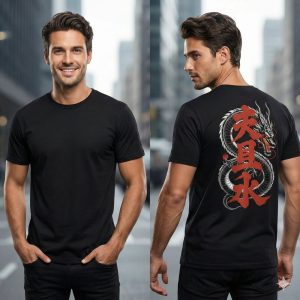 Stylish Black Tee - Unisex - 220 GSM High Quality ⚡